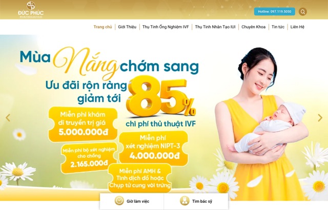 Website Bệnh viện Đức Phúc