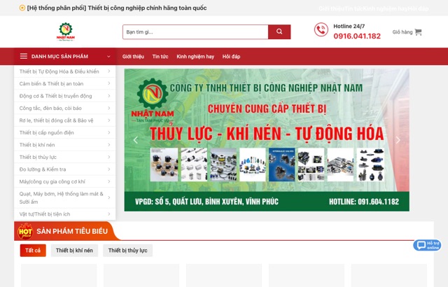 Website Nhất Nam VP
